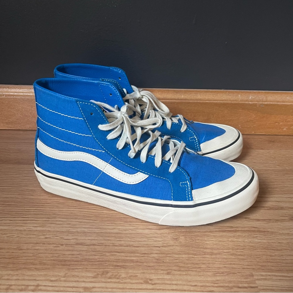 VANS Sk8 Hi Ultracush Sneakers Shoes Blue/White Mens 11